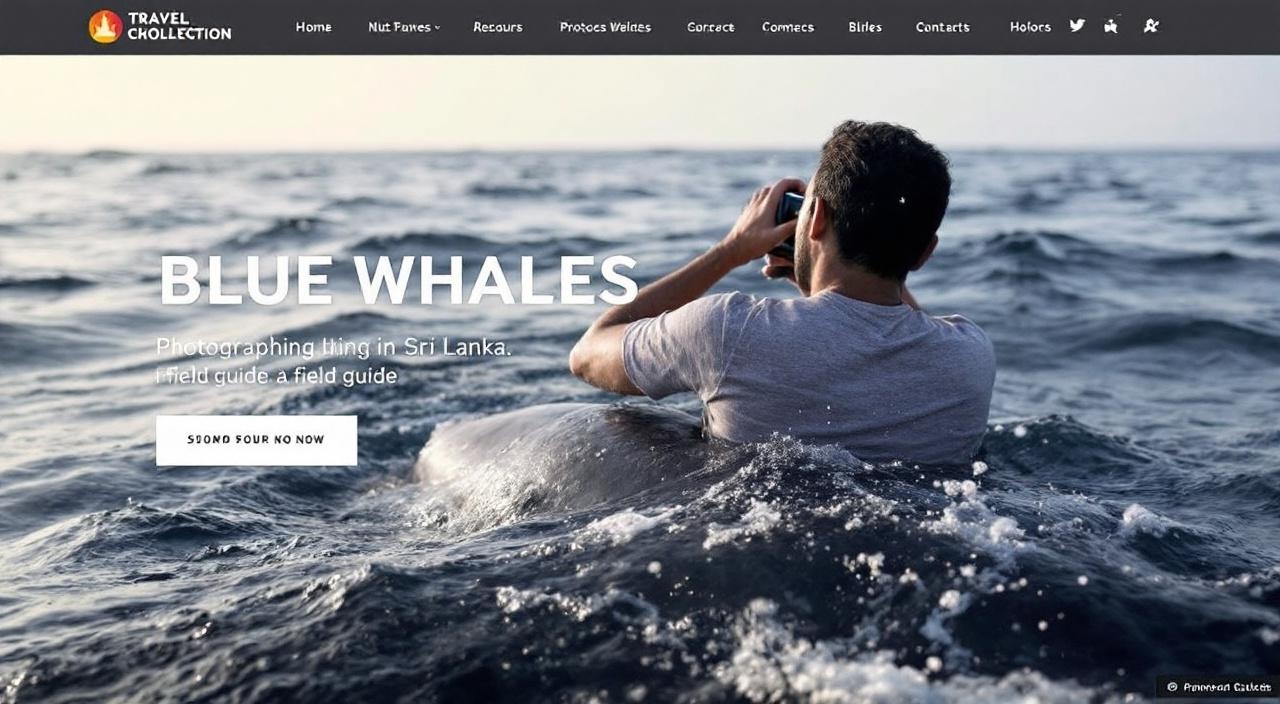 Photographing blue whales in Sri Lanka: a field guide