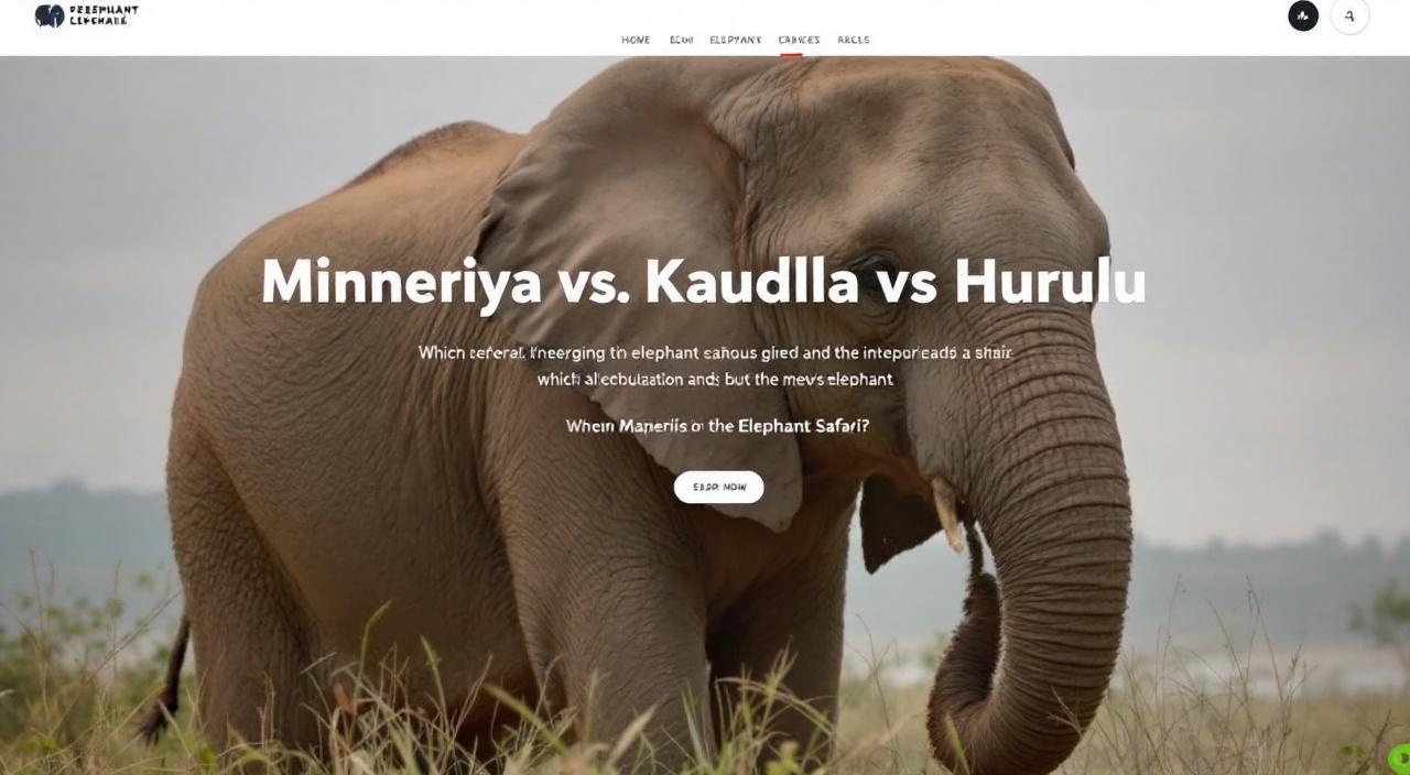 Minneriya vs Kaudulla vs Hurulu: which elephant safari?