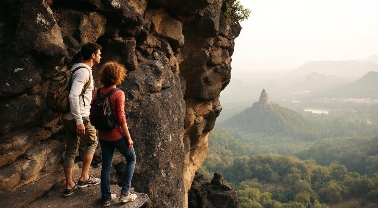 Climbing Sigiriya Rock: timing, lines, lion's paws